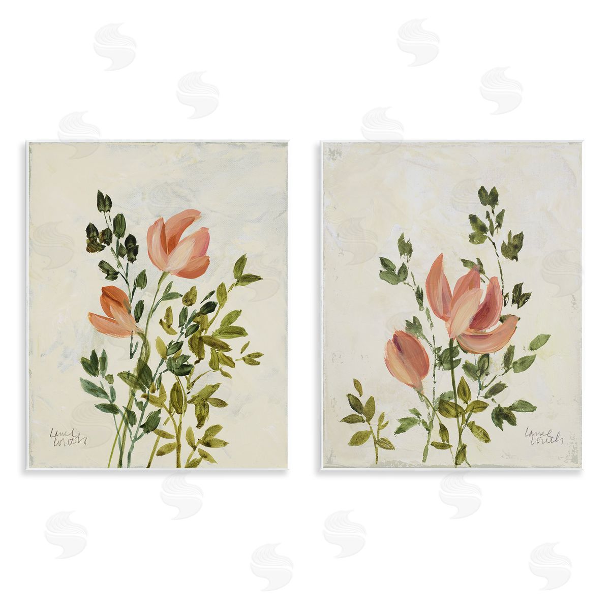 Lanie Loreth Vintage Leaves & Bloom Wooden Wall Plaque Art Print