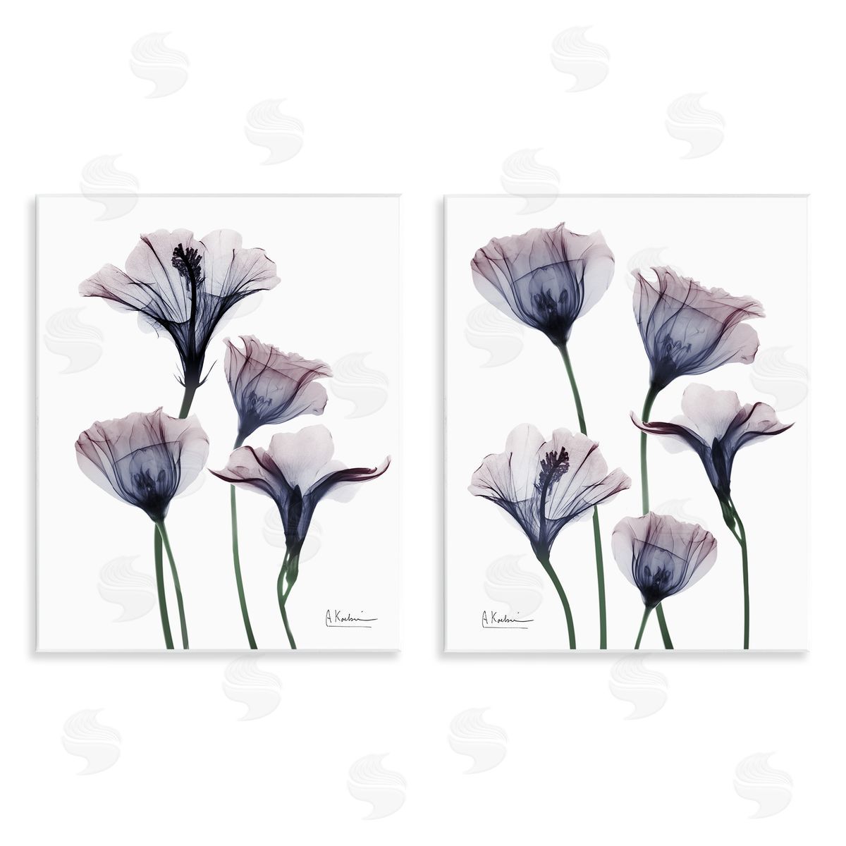 Bountiful Dusk Lilies Wood Plaque Wall Art, Home Decor by Albert Koetsier