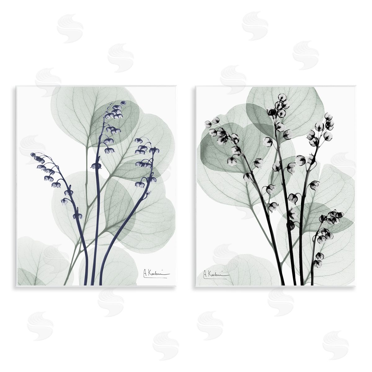 Future Dusk Opaque Herbs Wood Plaque Wall Art, Home Decor by Albert Koetsier