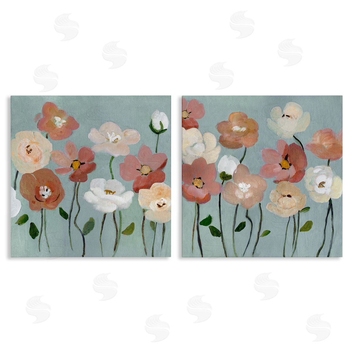 Budding Boho Blooms Canvas Wall Art, Home Decor by Charity Henderson