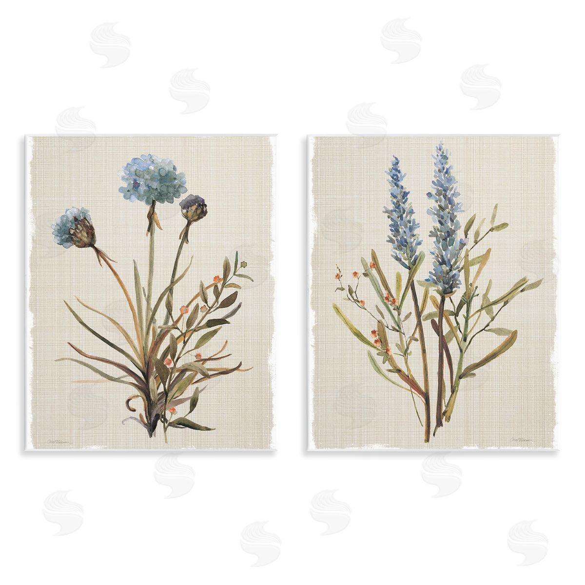 Natural Budding Blooms Wood Plaque Wall Art, Home Decor by Carol Robinson