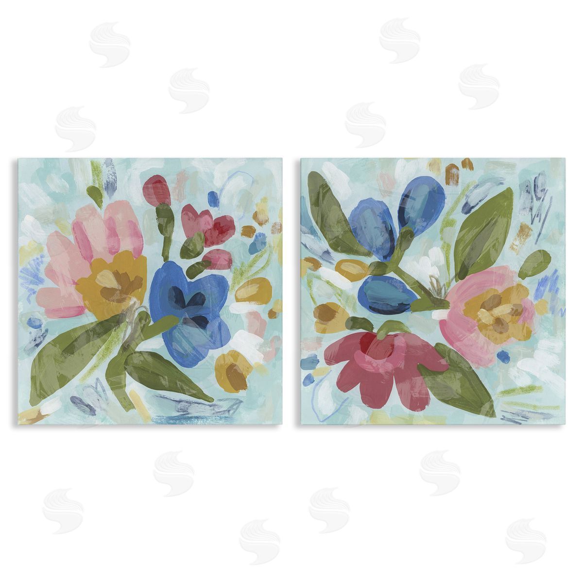 Eclectic Flower Bundles Canvas Wall Art, Home Decor by June Erica Vess