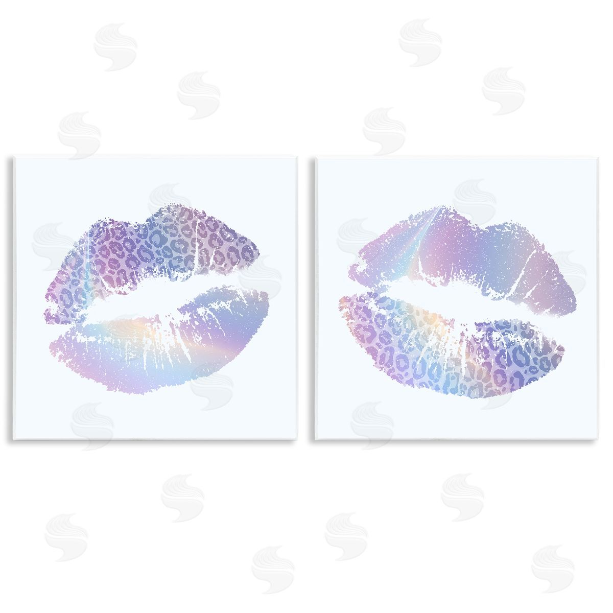 Glam Leopard Pattern Lipstick Wood Plaque Wall Art, Home Decor by Kim Allen