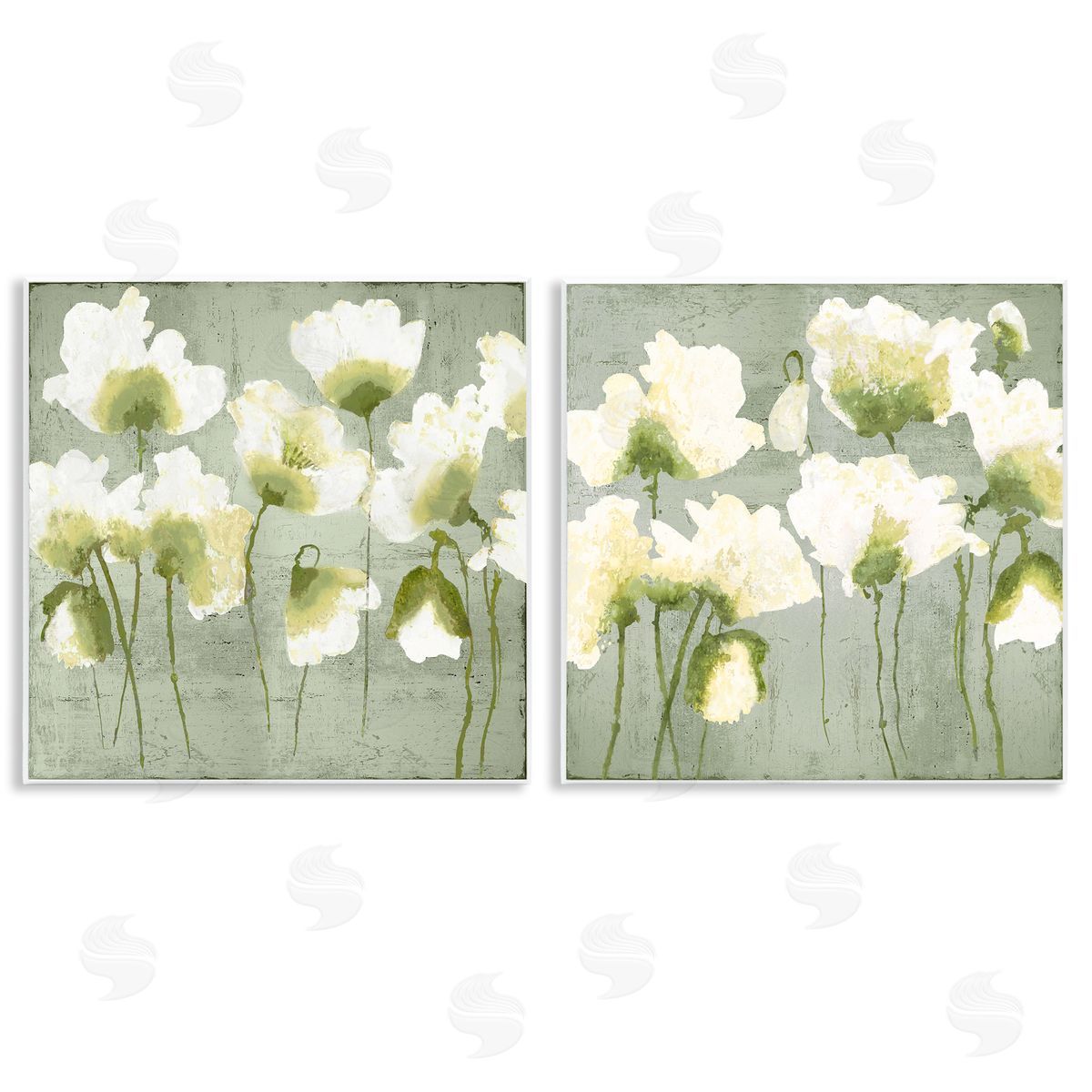 Charming White Blooms Wood Plaque Wall Art, Home Decor by Vanessa Austin