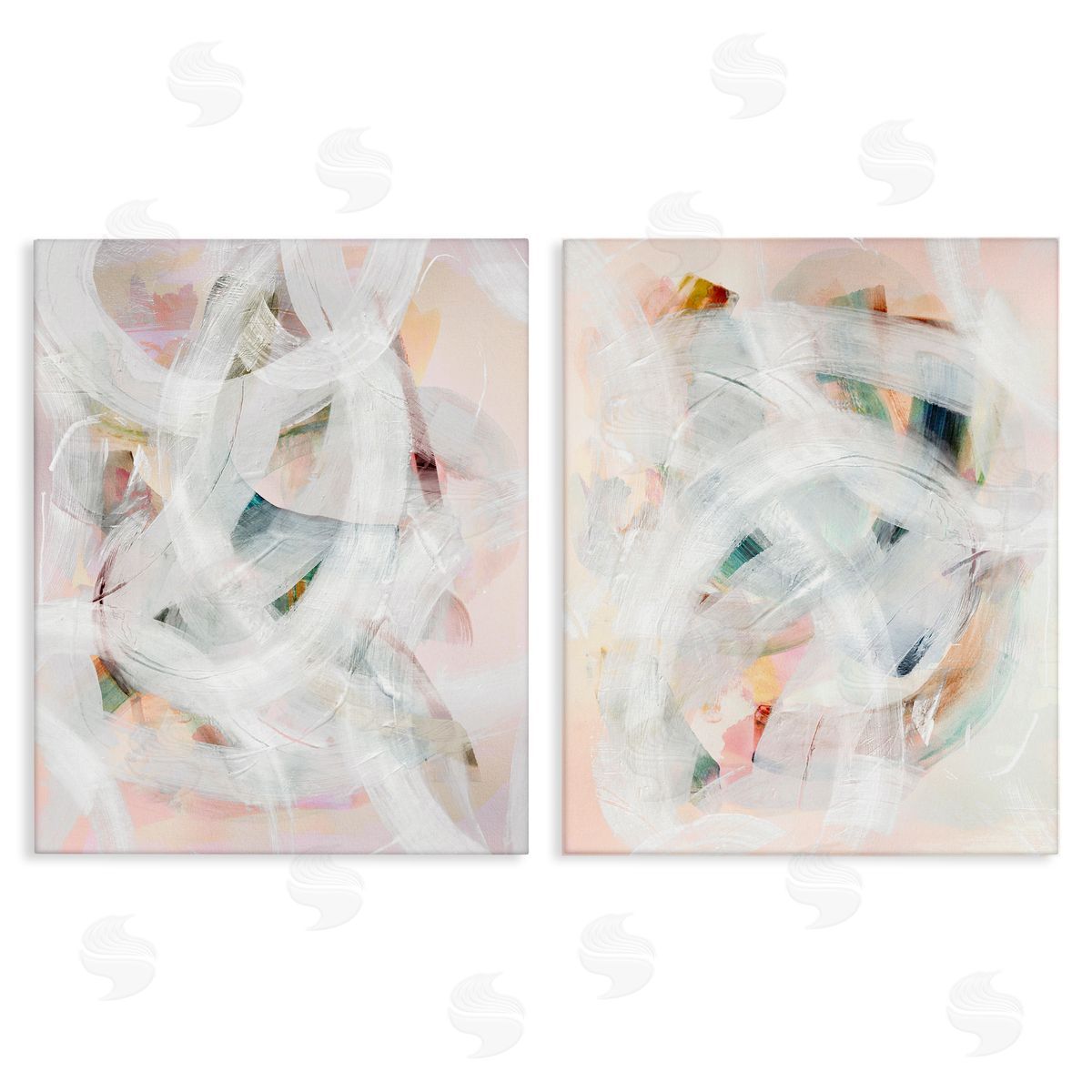 Subtle & Soft Abstraction Canvas Wall Art, Home Decor by Gemma Bardot