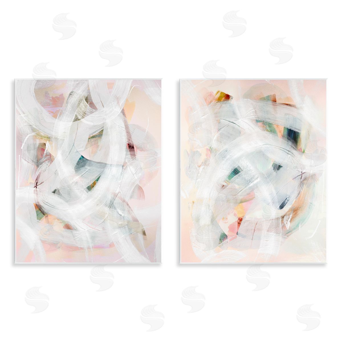 Subtle & Soft Abstraction Wood Plaque Wall Art, Home Decor by Gemma Bardot