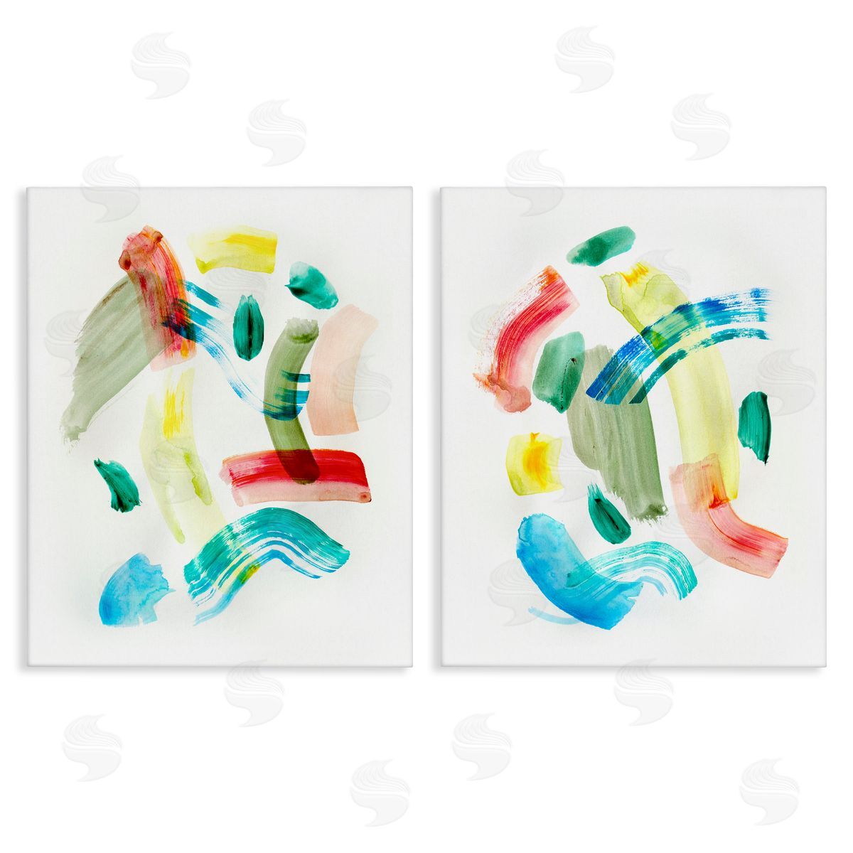 Macarana Abstract Hues Canvas Wall Art, Home Decor by Gemma Bardot