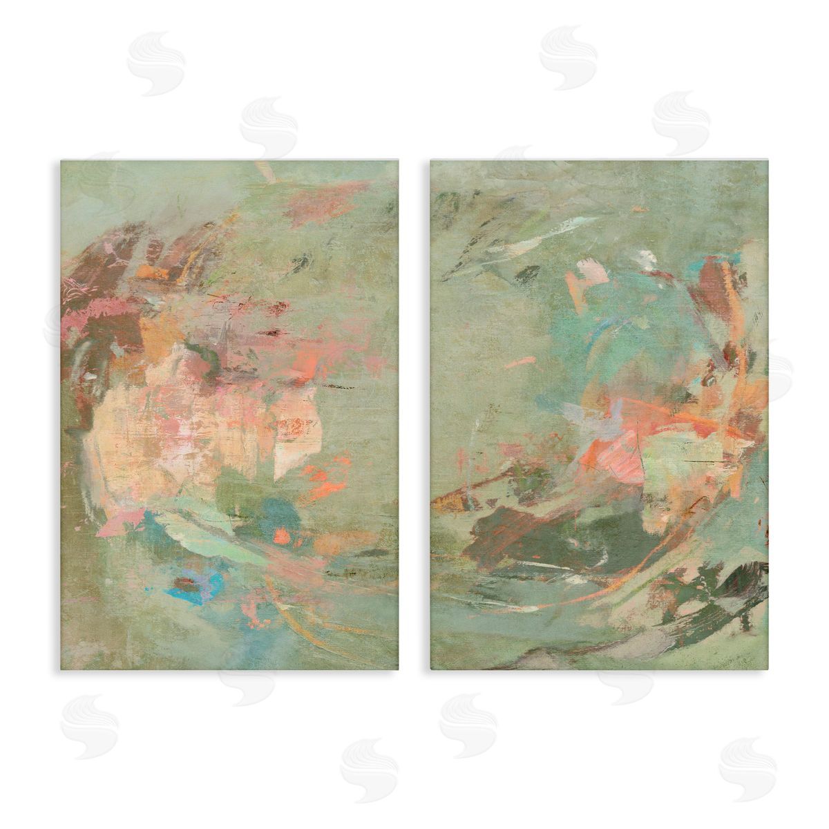 Suzanne Nicoll Neutral Tones with Soft Pastels Canvas Wall Art Print