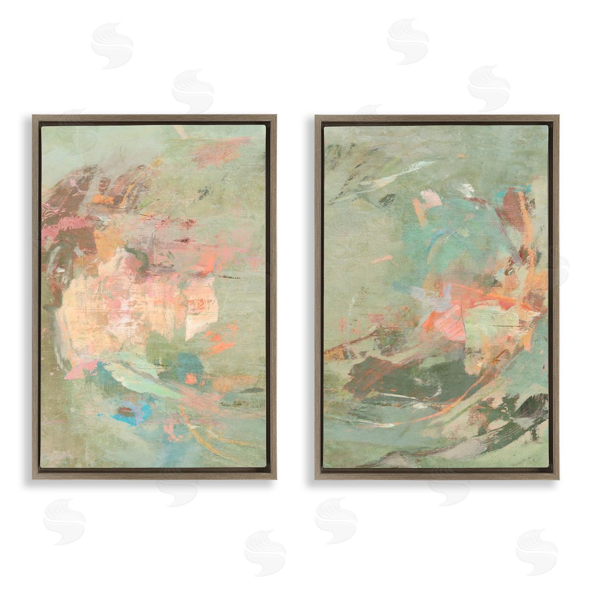 Suzanne Nicoll Neutral Tones with Soft Pastels Canvas Wall Art Print