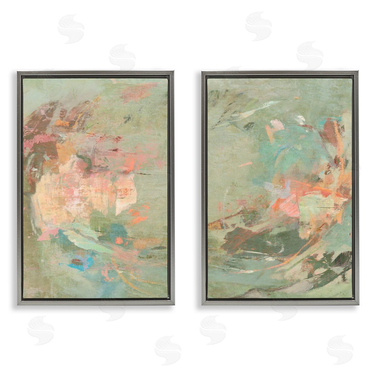 Suzanne Nicoll Neutral Tones with Soft Pastels Canvas Wall Art Print