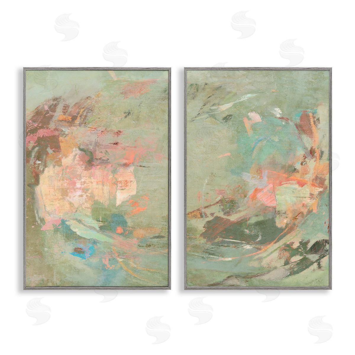 Suzanne Nicoll Neutral Tones with Soft Pastels Canvas Wall Art Print