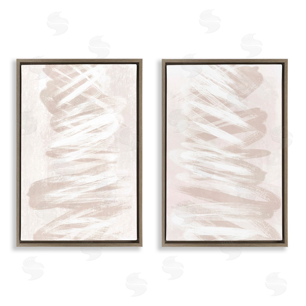 Martina Pavlova Minimal Beige Waves Canvas Wall Art Print