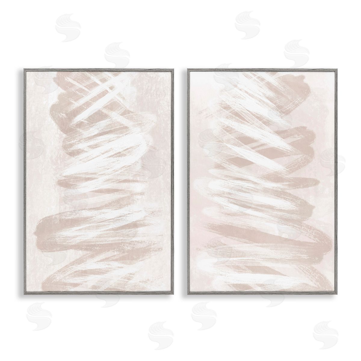 Martina Pavlova Minimal Beige Waves Canvas Wall Art Print