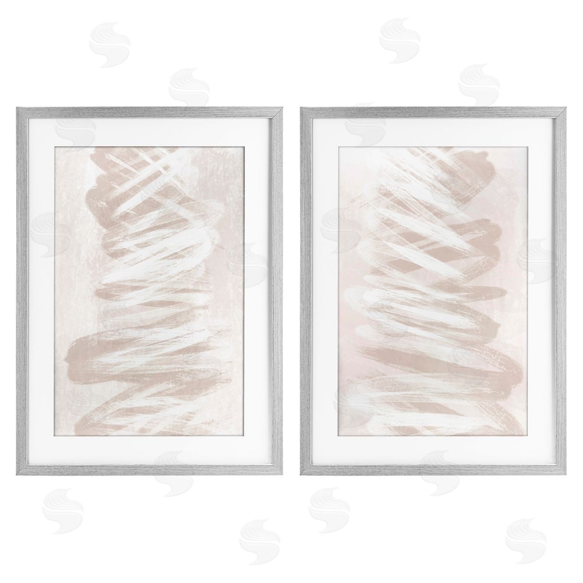 Martina Pavlova Minimal Beige Waves Canvas Wall Art Print