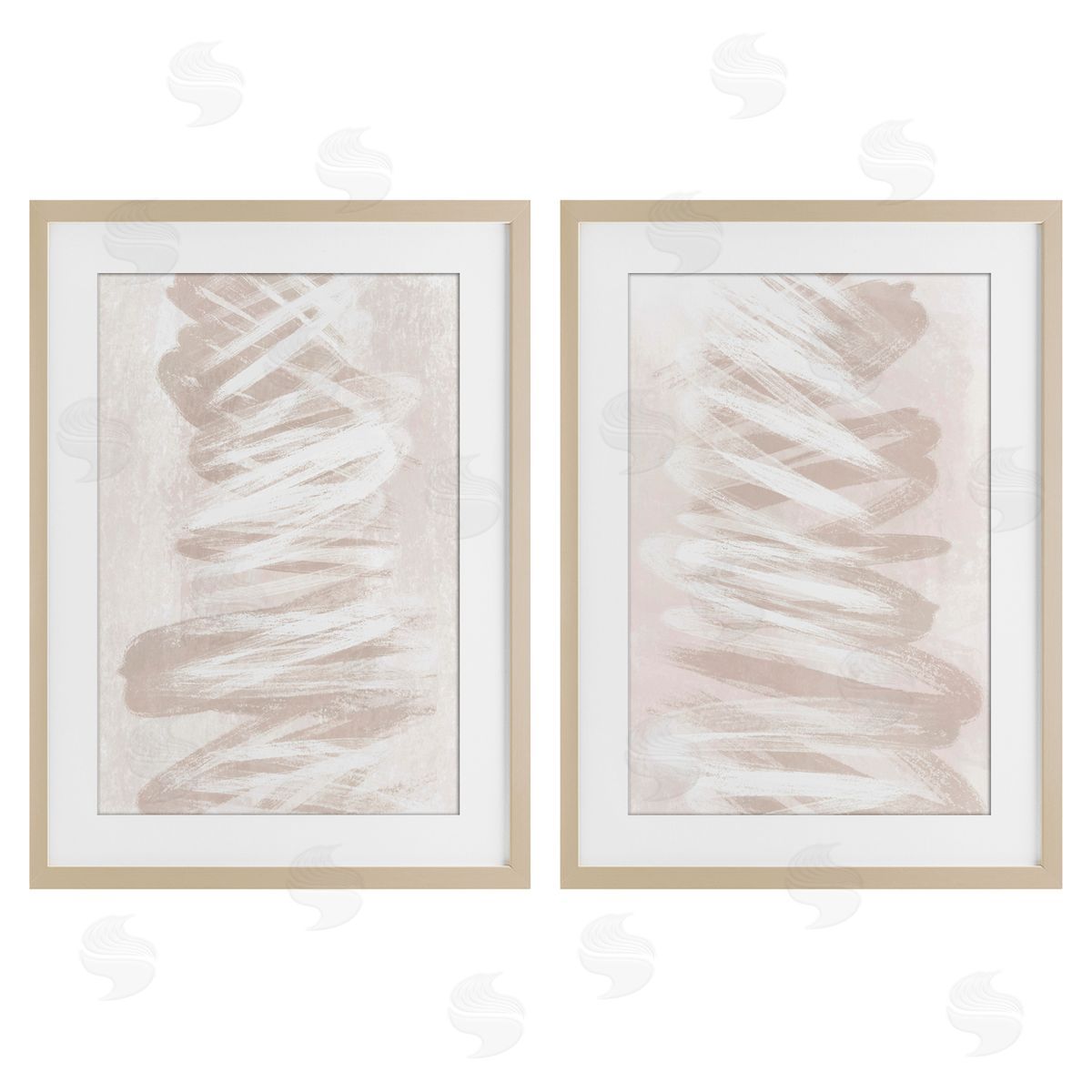 Martina Pavlova Minimal Beige Waves Canvas Wall Art Print