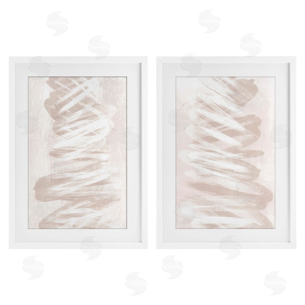 Martina Pavlova Minimal Beige Waves Canvas Wall Art Print