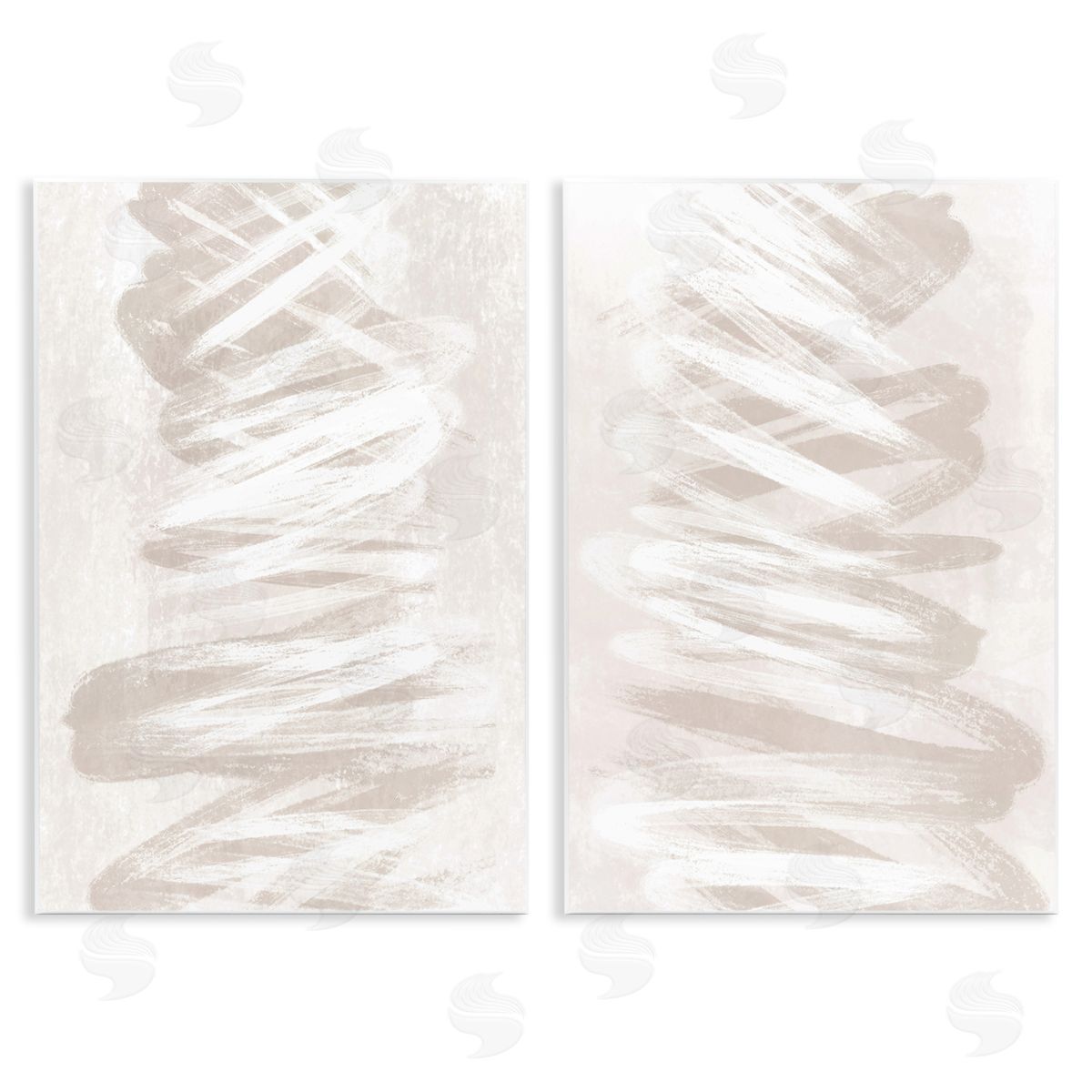 Martina Pavlova Minimal Beige Waves Canvas Wall Art Print