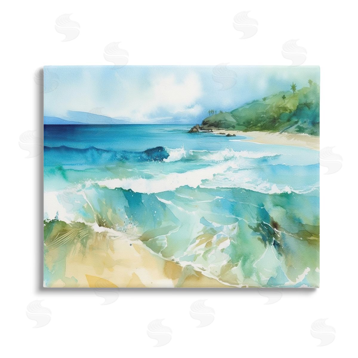 Andrea Haase Abstract Beach Waves Canvas Wall Art Print