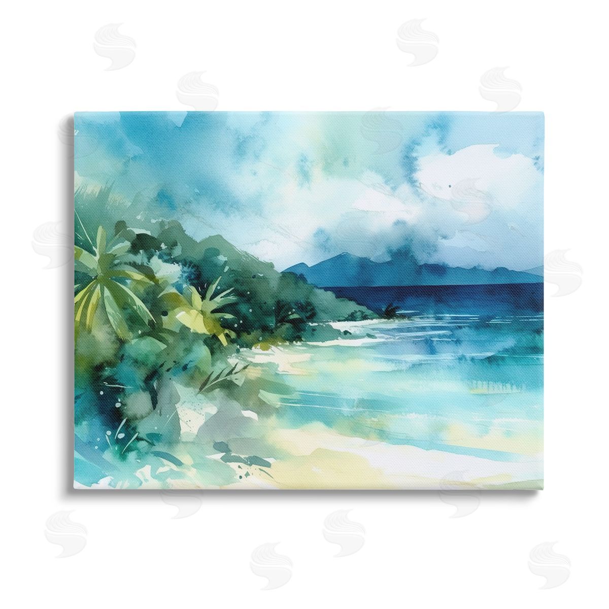 Andrea Haase Abstract Tropical Landscape Canvas Wall Art Print