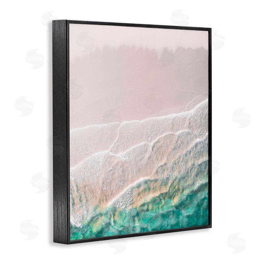 Incado Modern Beach Foam Black Framed Giclee Wall Art Print