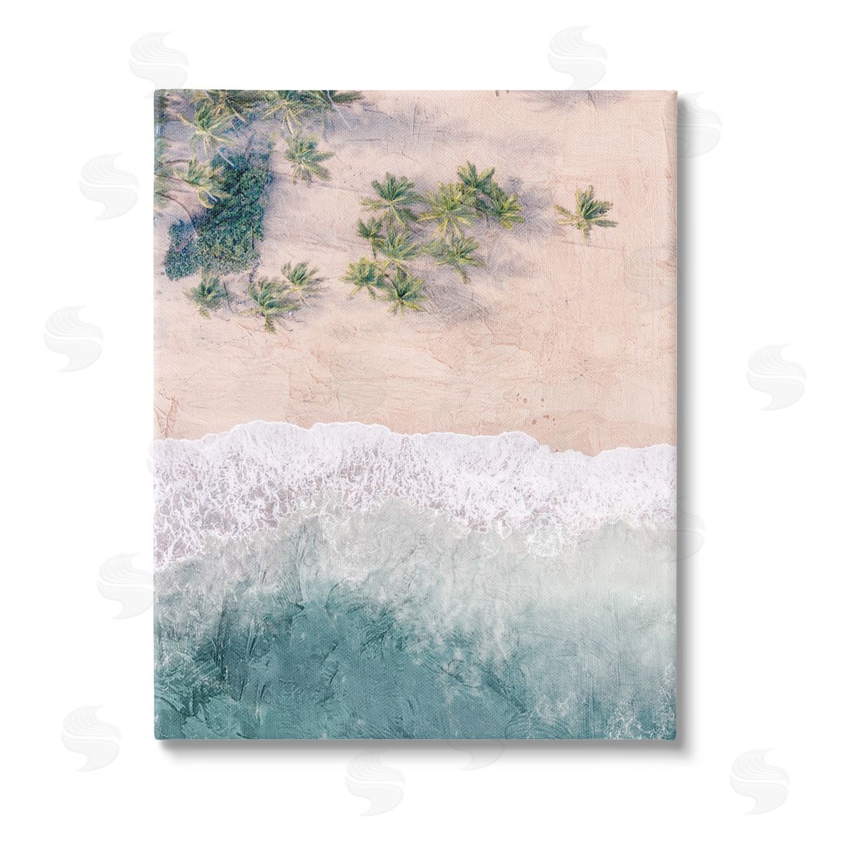 Kim Allen Aerial Tropical Beach Canvas Wall Art Print