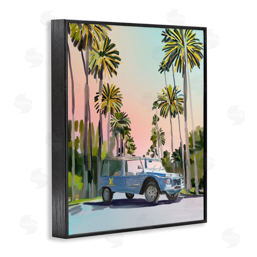 Amelia Noyes Glam Summer Truck Black Framed Giclee Wall Art Print