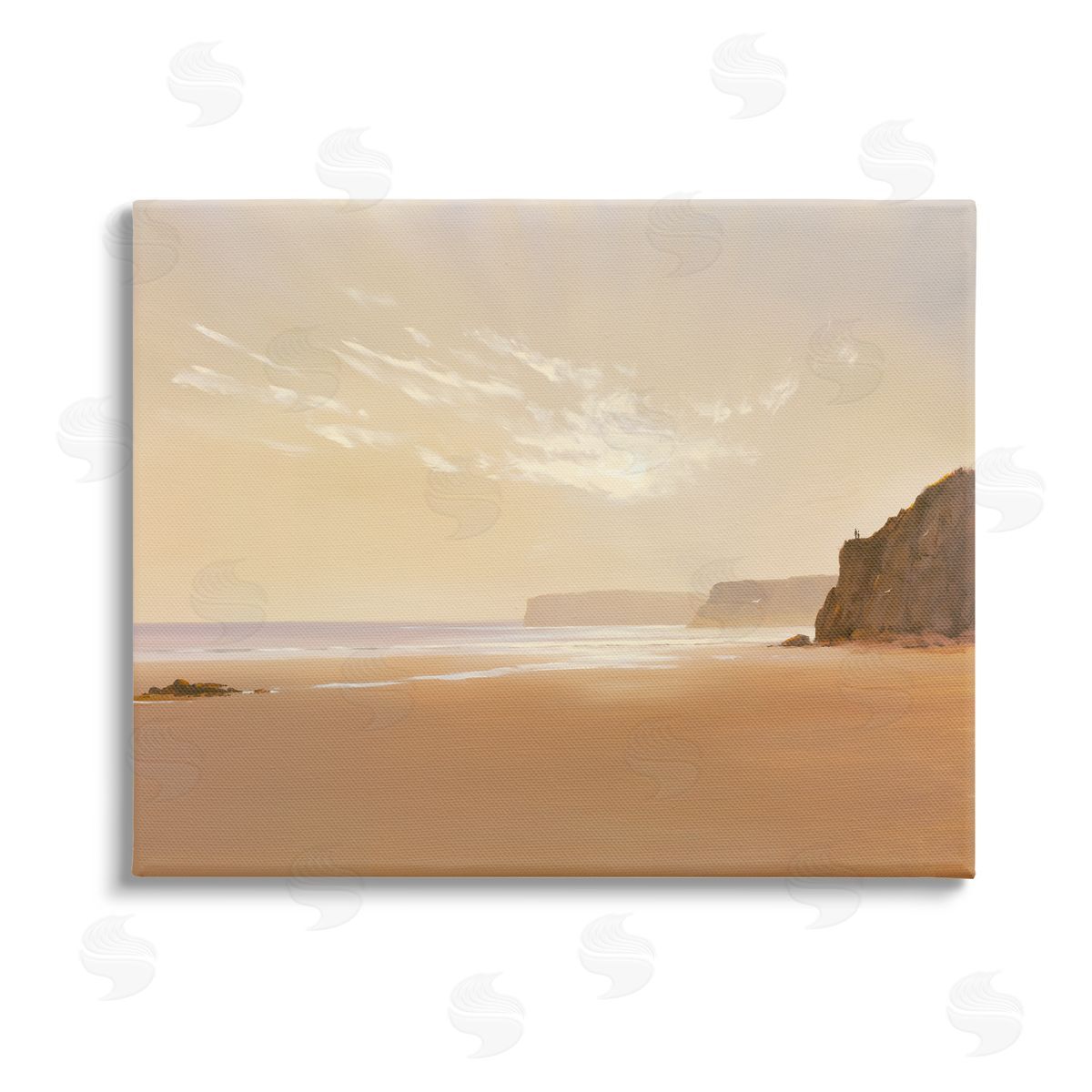Lee Spencer Brown Beach Landscape Canvas Wall Art Print