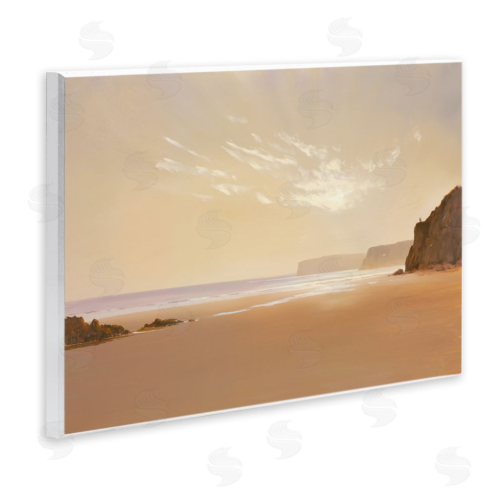 Lee Spencer Brown Beach Landscape Wooden Wall Plaque Art Print