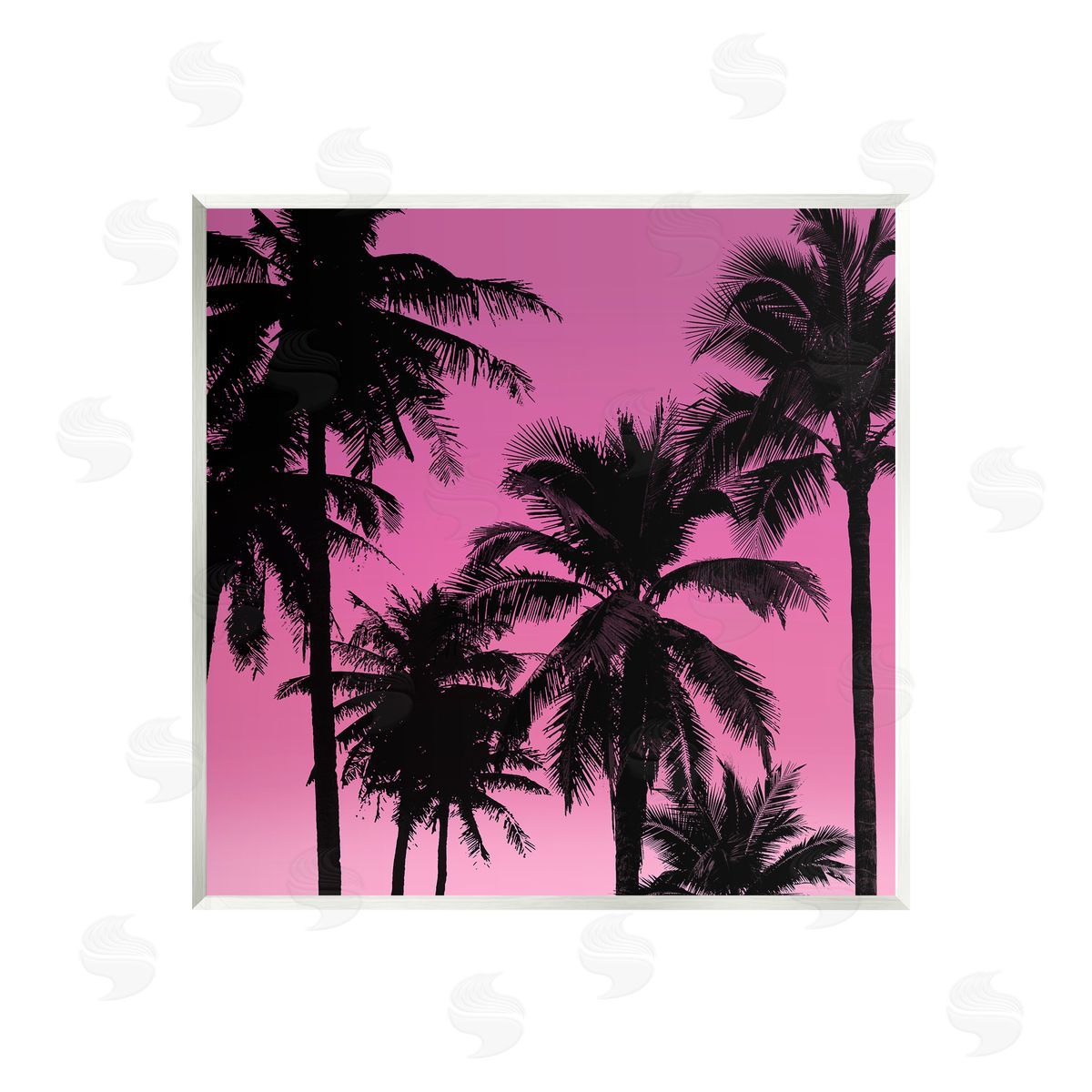 Mia Jensen Tropical Pink Palms Wall Plaque Artside_