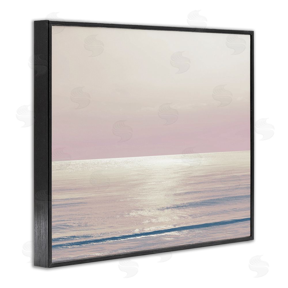 Maggie Olsen Pastel Ocean Horizon Black Framed Giclee Wall Art Print