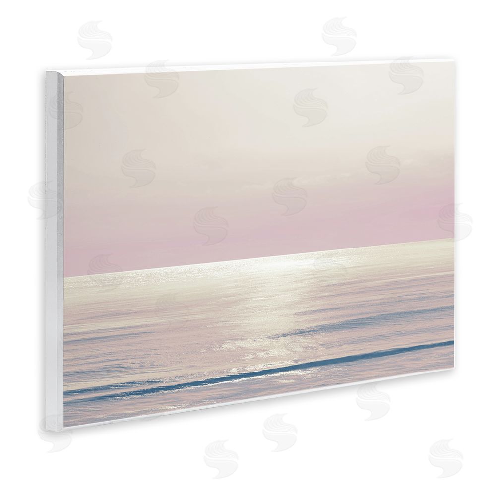 Maggie Olsen Pastel Ocean Horizon Wooden Wall Plaque Art Print