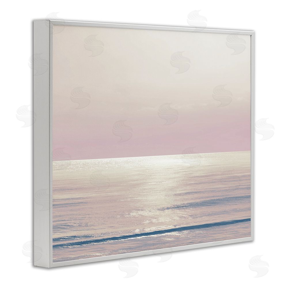 Maggie Olsen Pastel Ocean Horizon White Framed Giclee Wall Art Print