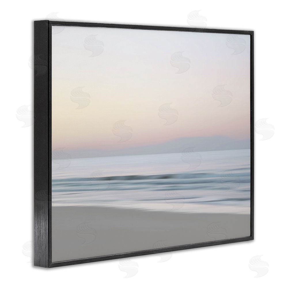 Maggie Olsen Beach Shore Sunrise Black Framed Giclee Wall Art Print