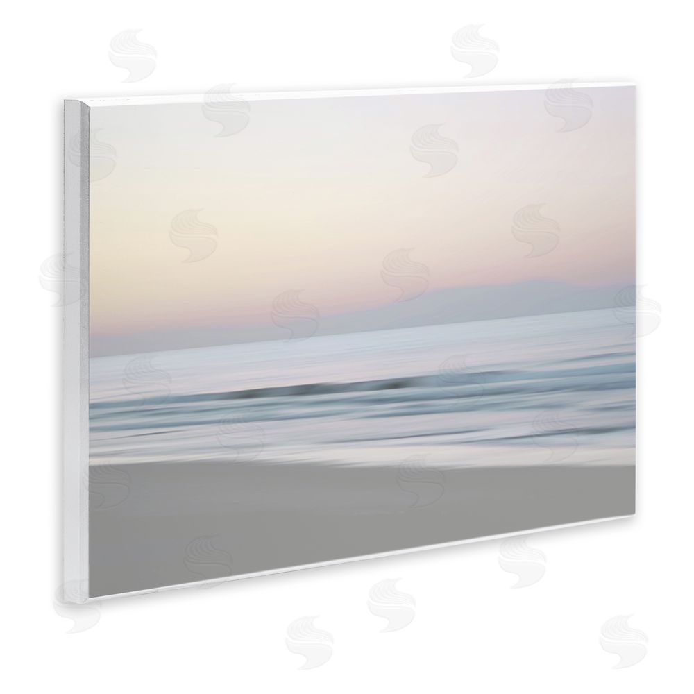 Maggie Olsen Beach Shore Sunrise Wooden Wall Plaque Art Print