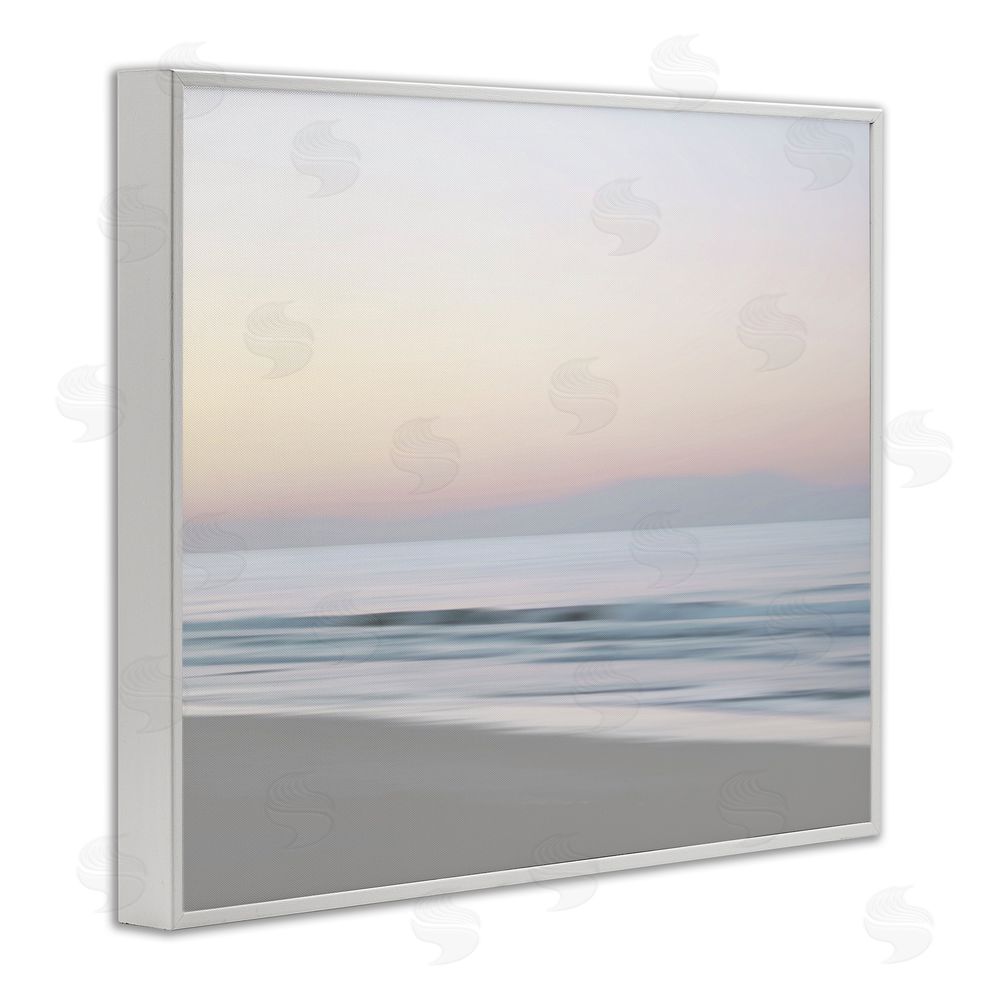 Maggie Olsen Beach Shore Sunrise White Framed Giclee Wall Art Print
