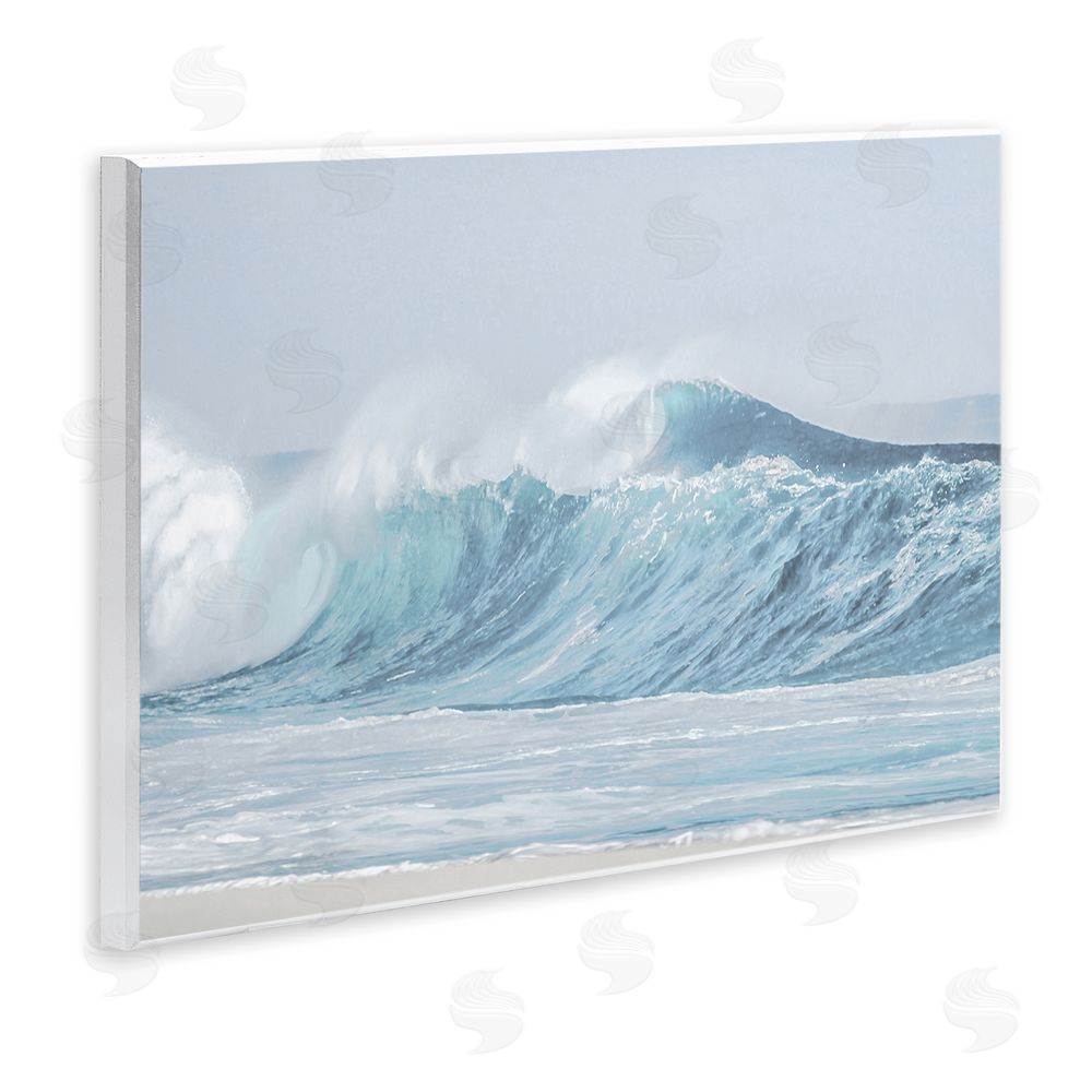 Maggie Olsen Ocean Tsunami Waves Wooden Wall Plaque Art Print