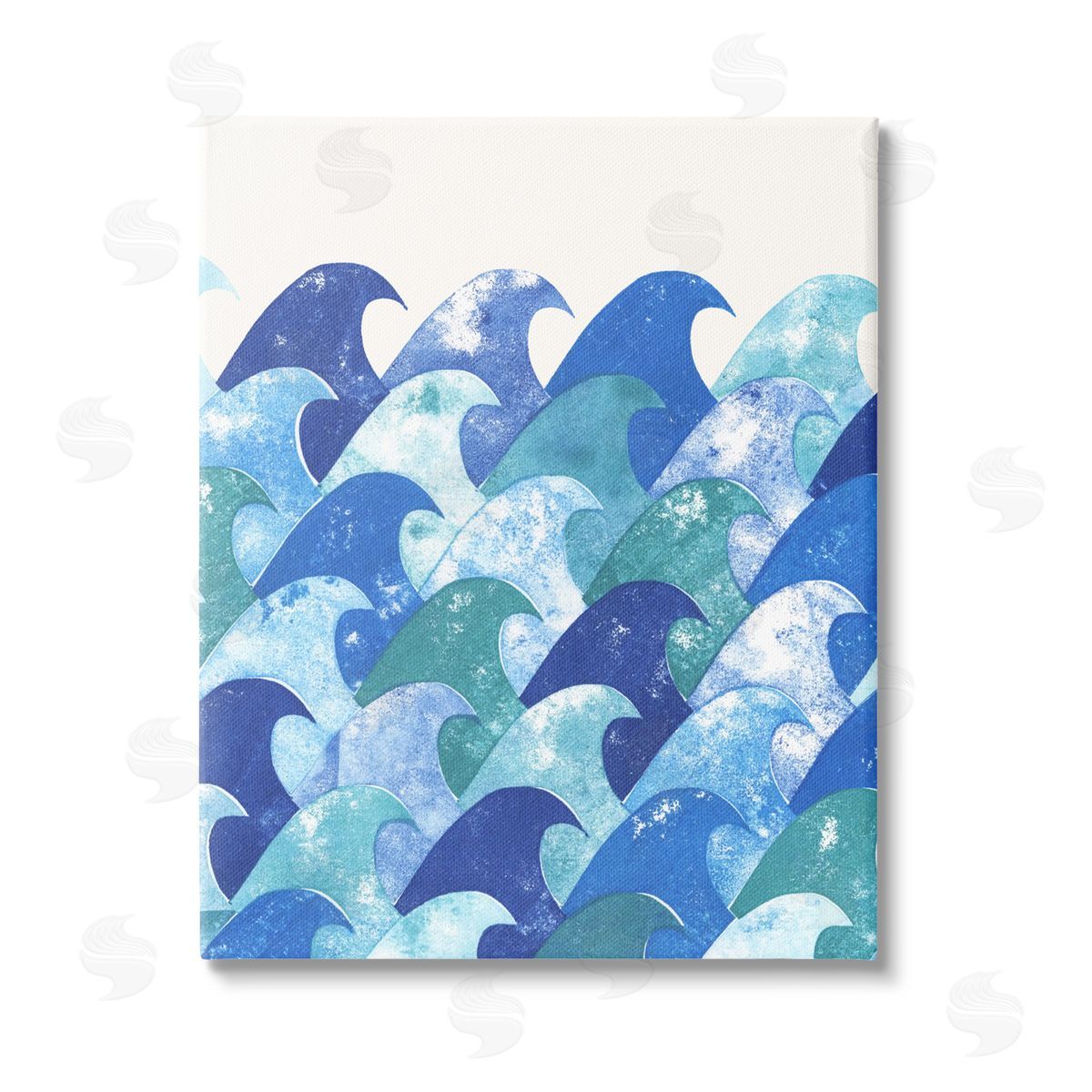Marie le Moal Abstract Sea Waves Canvas Wall Art Print