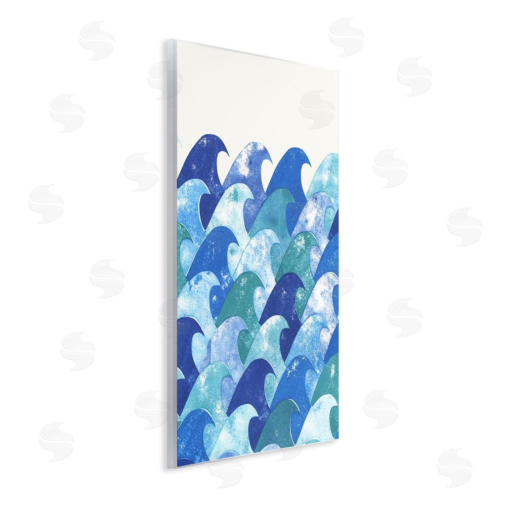Marie le Moal Abstract Sea Waves Wooden Wall Plaque Art Print