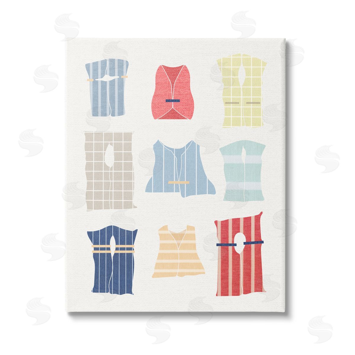Stupell Studio Modern Life Jackets Canvas Wall Art Print