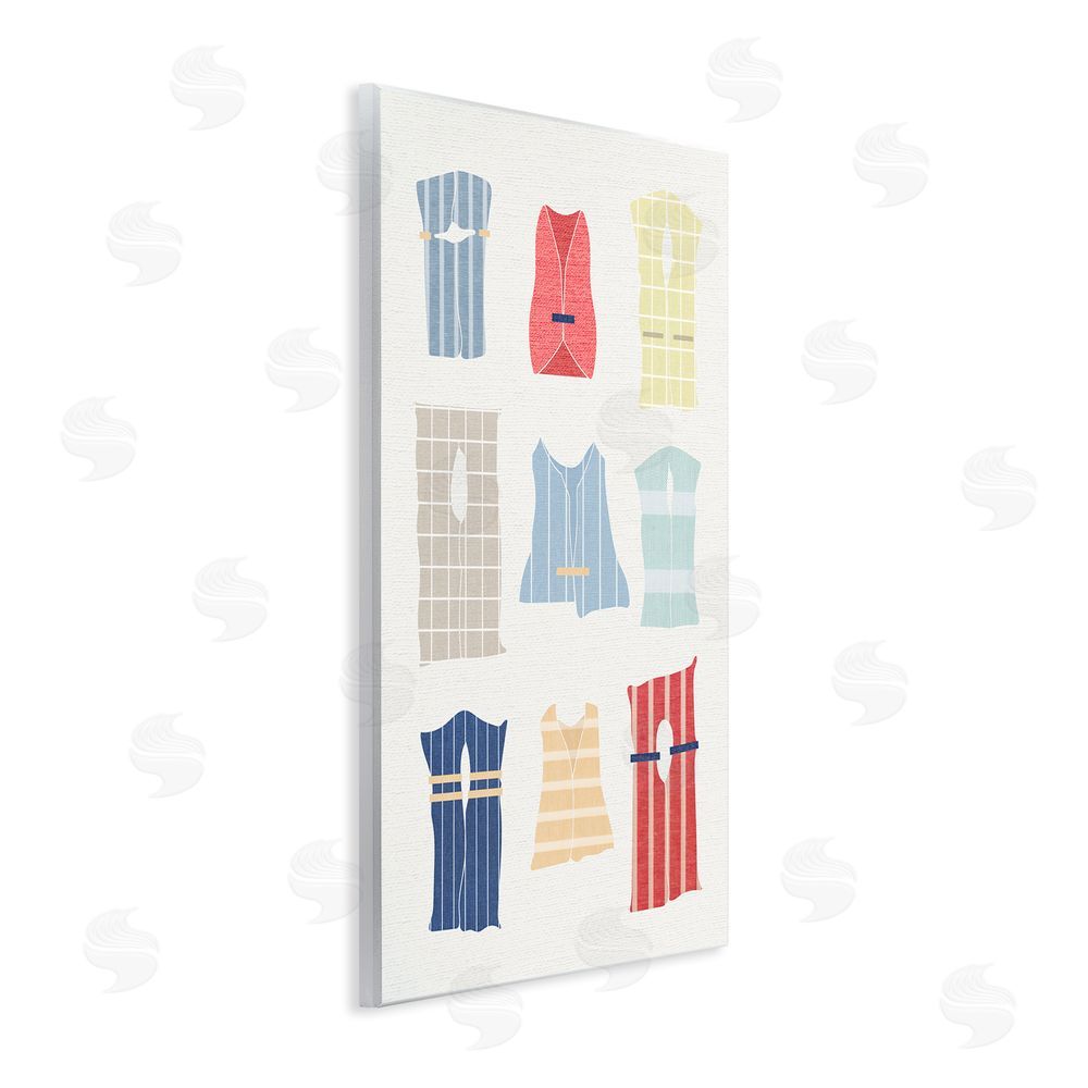 Stupell Studio Modern Life Jackets Wooden Wall Plaque Art Print