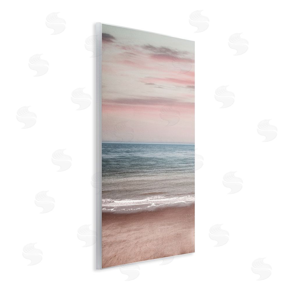 Stupell Studio Pastel Shore Sunrise Wooden Wall Plaque Art Print