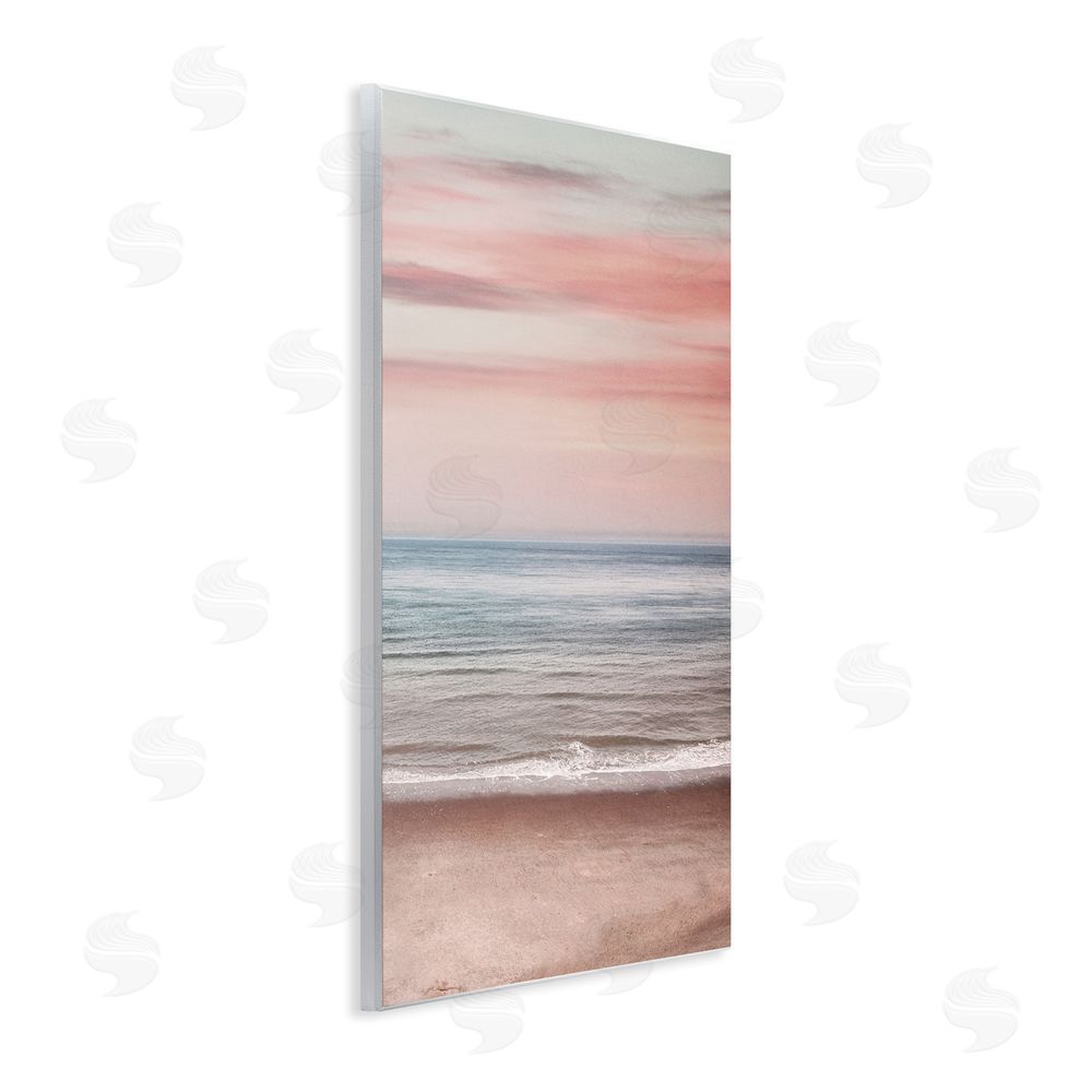 Stupell Studio Pastel Shore Sunset Wooden Wall Plaque Art Print
