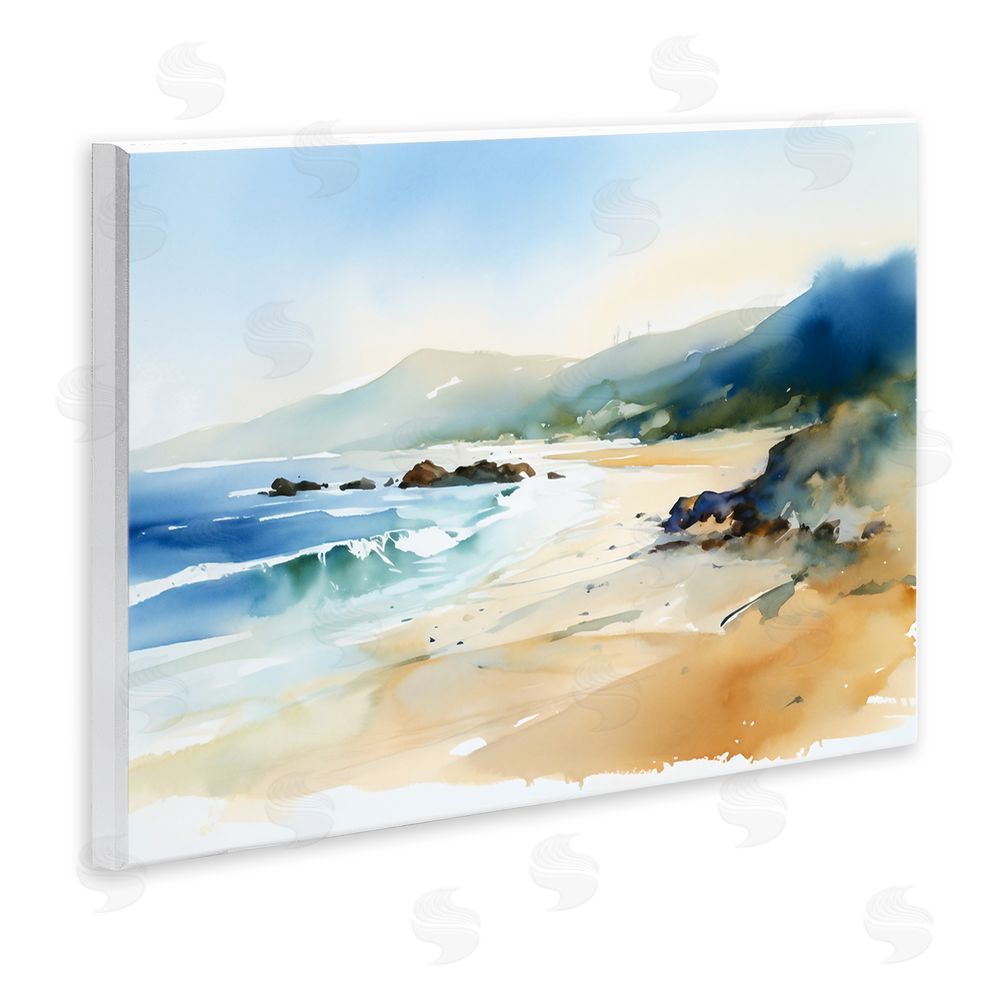 Ray Powers Abstract Beach Scenery Wooden Wall Plaque Art Print