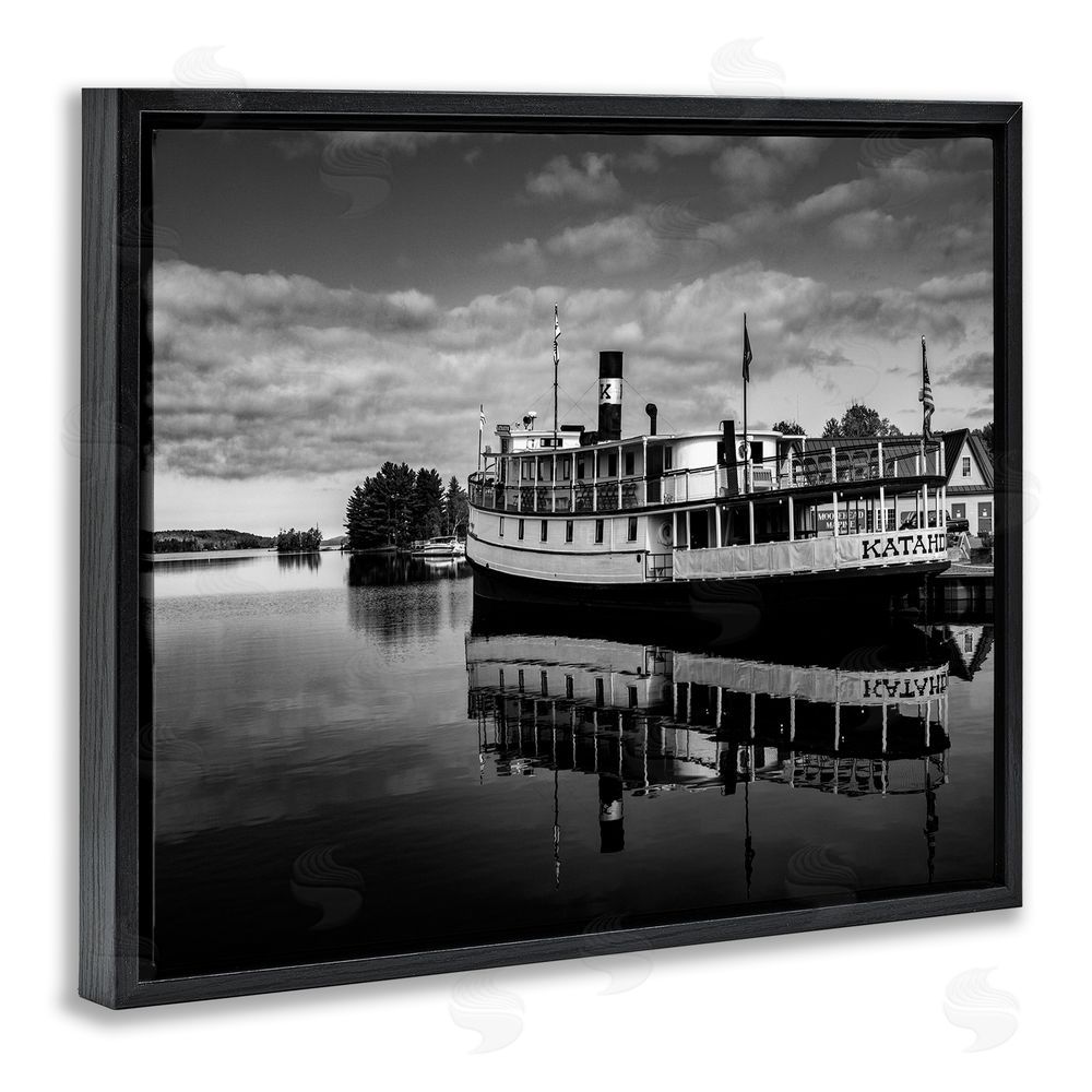 Daniel Sproul Ferry Port Photography Black Floating Frame Canvas Wall Art Print