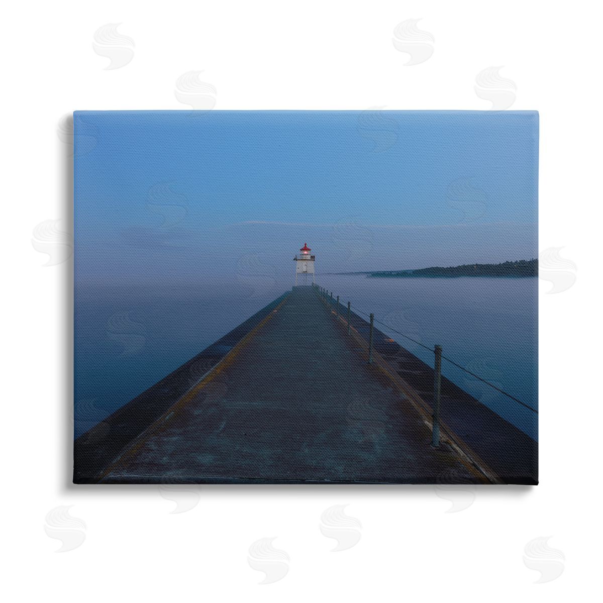 Daniel Sproul Lighthouse at Night Canvas Wall Art Print