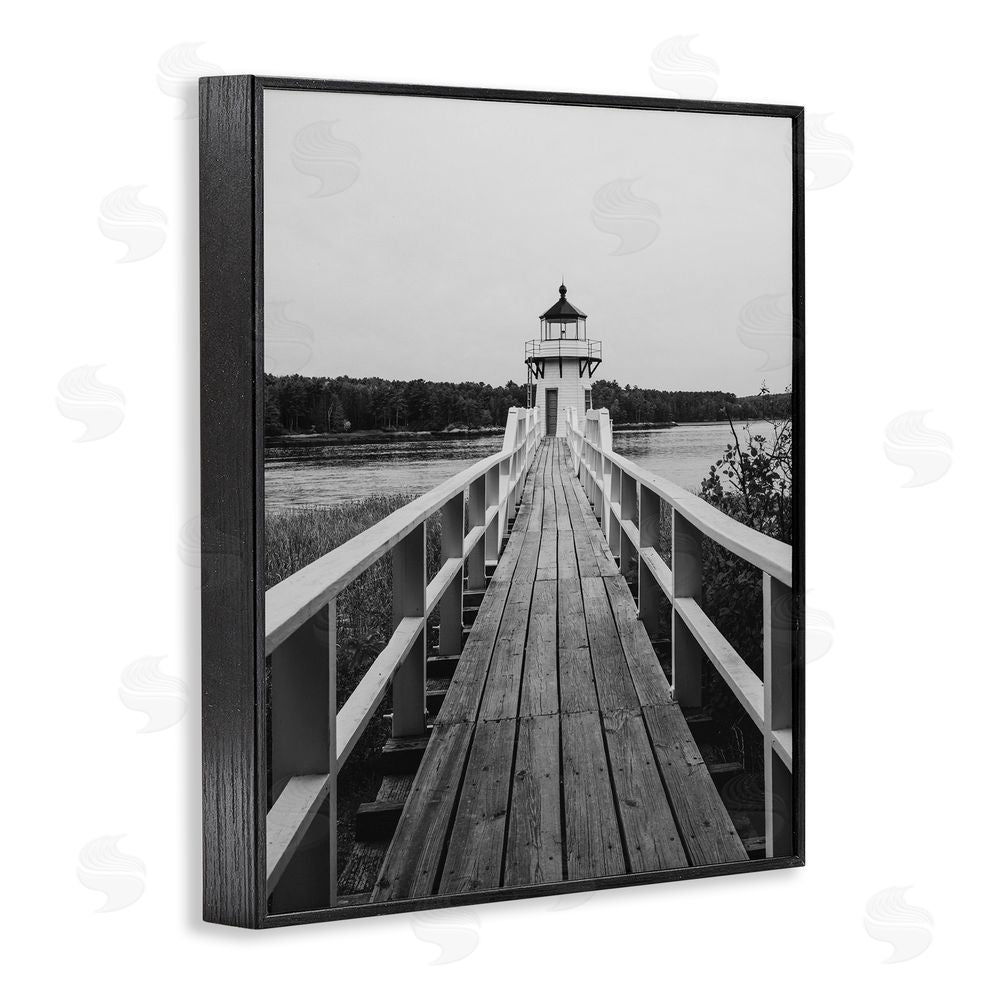 Daniel Sproul Rustic Lighthouse Photography Black Framed Giclee Wall Art Print