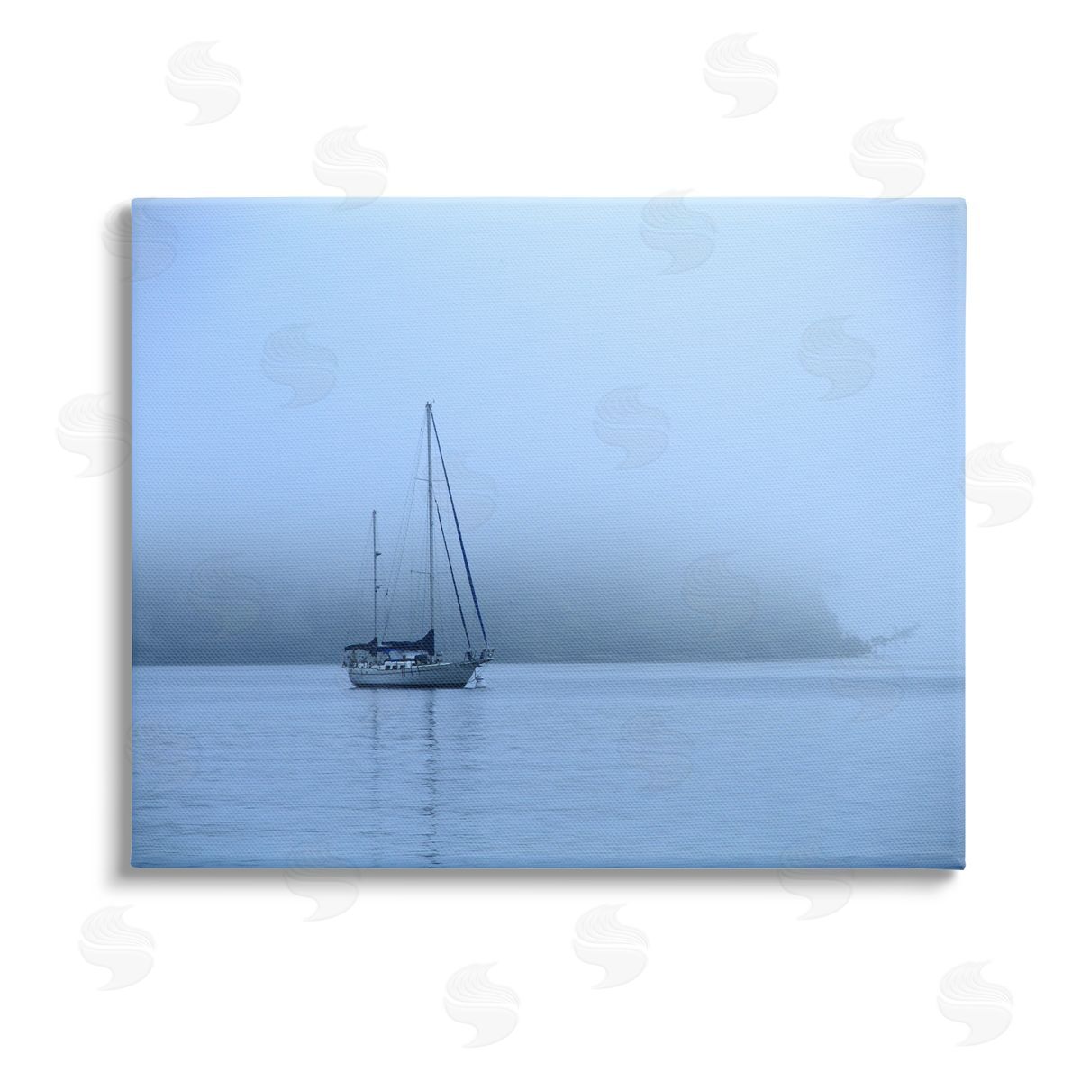 Daniel Sproul Foggy Boat Sailing Canvas Wall Art Print