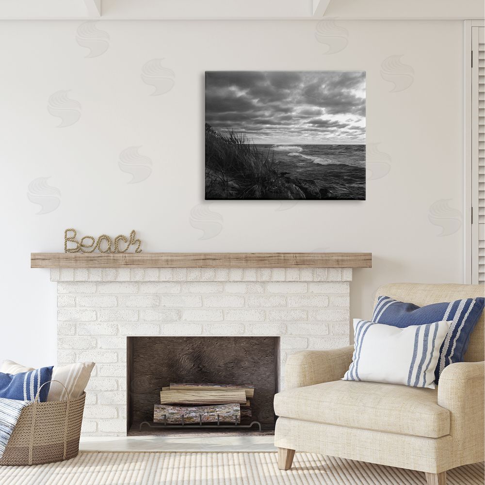 Steve Toole Stormy Sea Photography Canvas Wall Art Print in Room