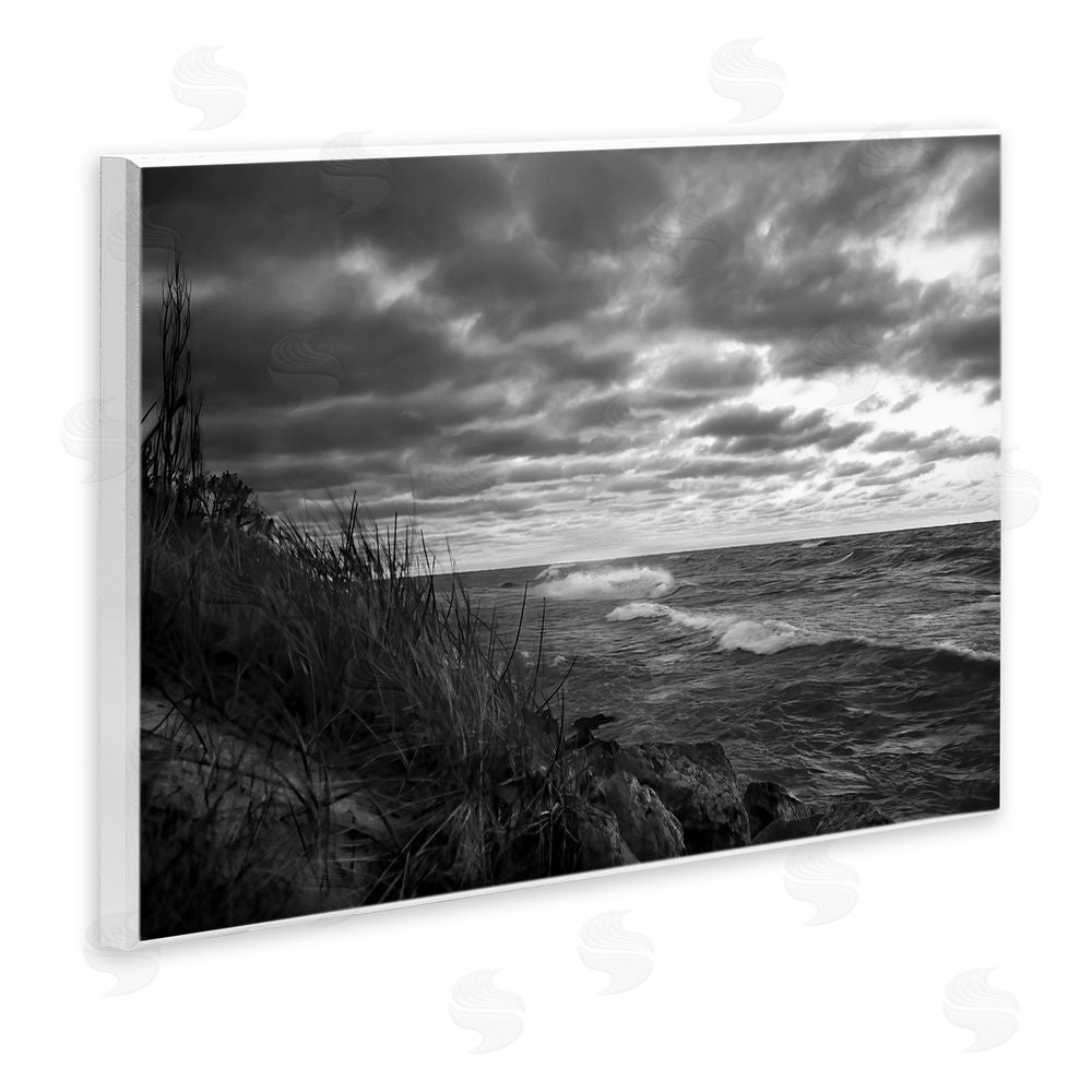 Steve Toole Stormy Sea Photography Wooden Wall Plaque Art Print