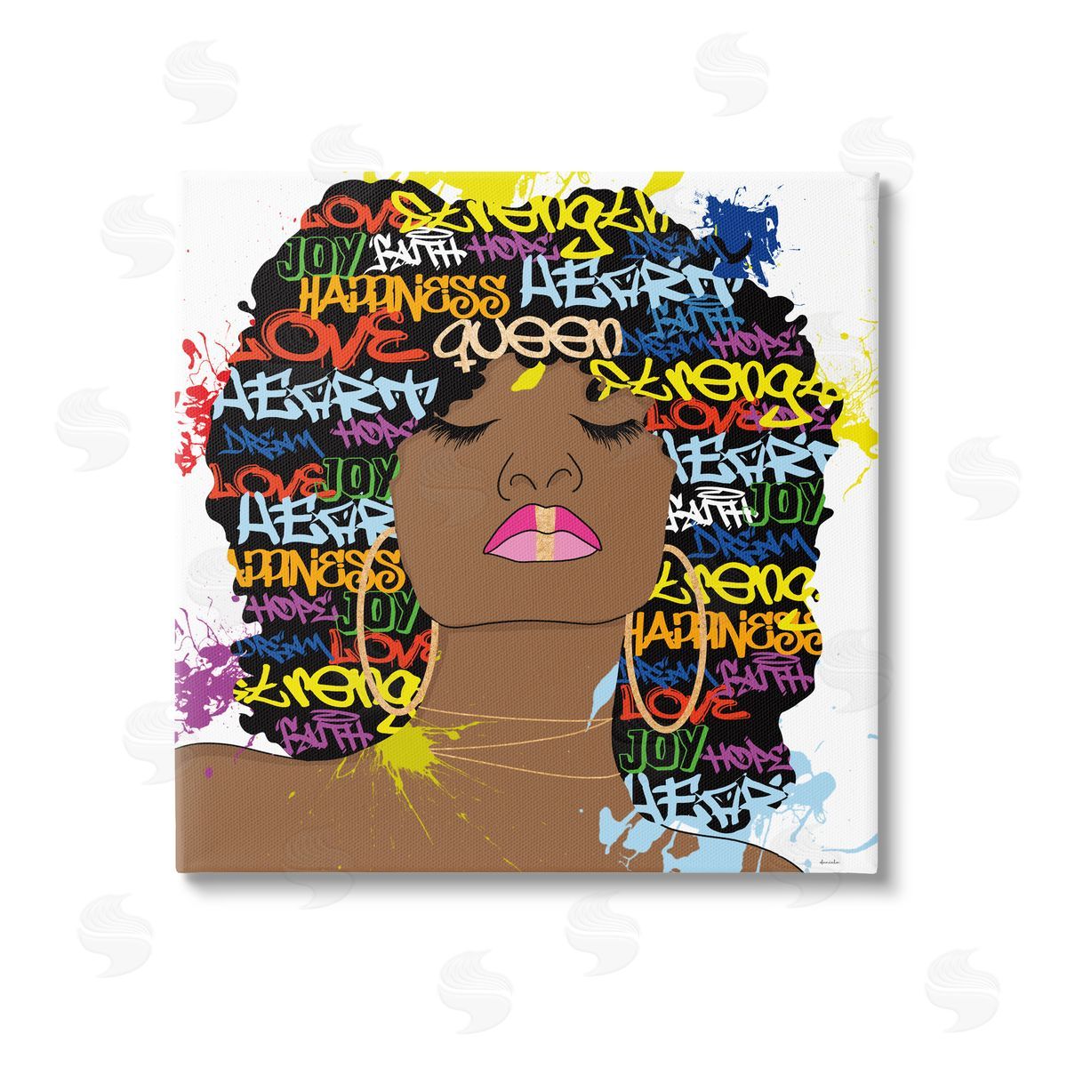 Daniela Santiago Modern Motivational Girl Canvas Wall Art